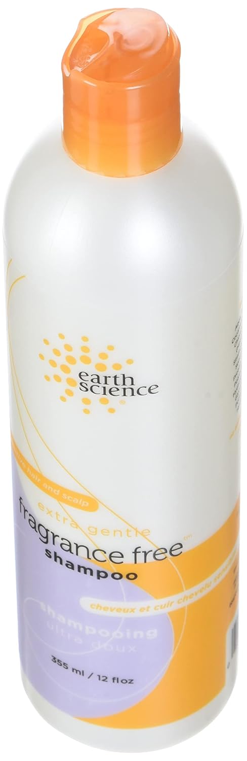 Earth Science Fragrance-Free Shampoo - Gentle Cleansing Formula | 12 oz Bottles (Pack of 3)