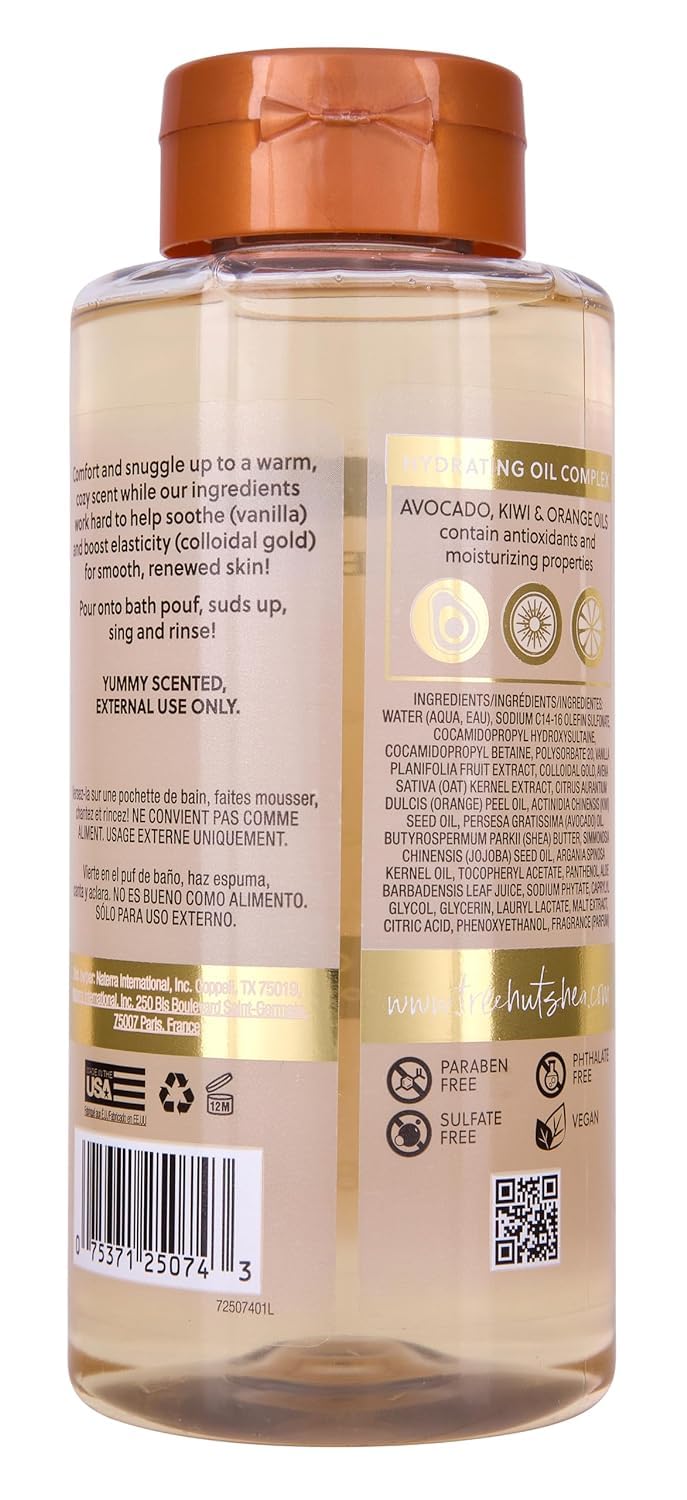Vanilla Foaming Gel Wash - Moisturizing Shave Oil Set | 18 oz & 7.7 fl oz
