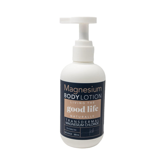Magnesium Body Lotion - Transdermal Magnesium Lotion Handmade in the USA with Vitamin E, Jojoba Oil, Cocoa Butter, and Magnesium Chloride for Sensitive Skin (BOTTLE COLOR MAY VARY) - 6.76 oz
