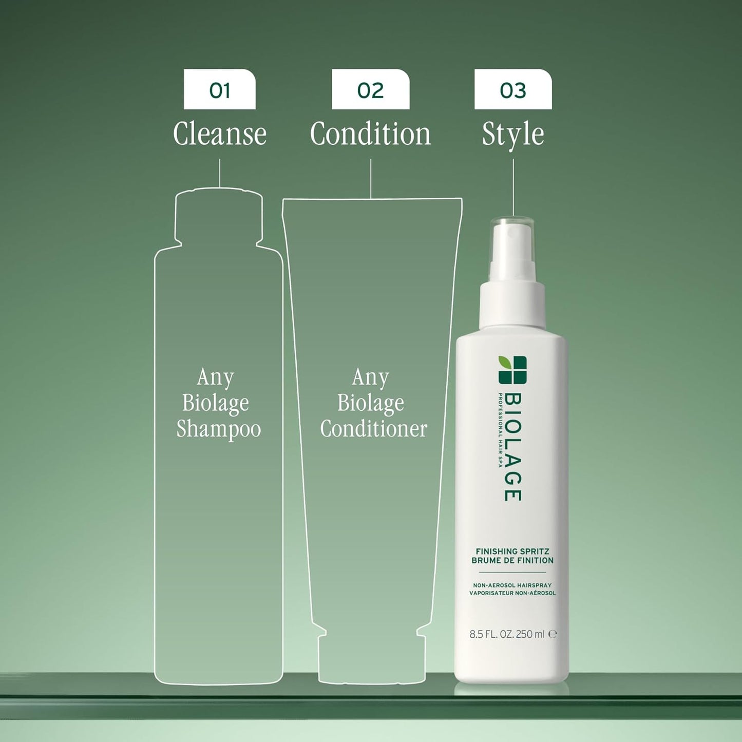 BIOLAGE Finishing Spritz Hairspray - Strong Hold, Quick Dry, Vegan | Controls Frizz for 24 Hours