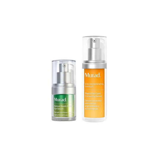 Murad Bright Eye & Spotless Combo - Retinol Eye Serum & Dark Spot Corrector Set | Reduce Discoloration & Minimize Fine Lines
