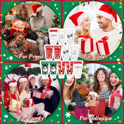 12 Pieces Christmas Hand Cream Gift Set Mini Travel Size Lotion Bulk Beauty Advent Calendar 2025 Holiday Stocking Stuffers for Women Mom Cowrkers Dry Cracked Hands, 30 ml, 6 Natural Plant Fragrances