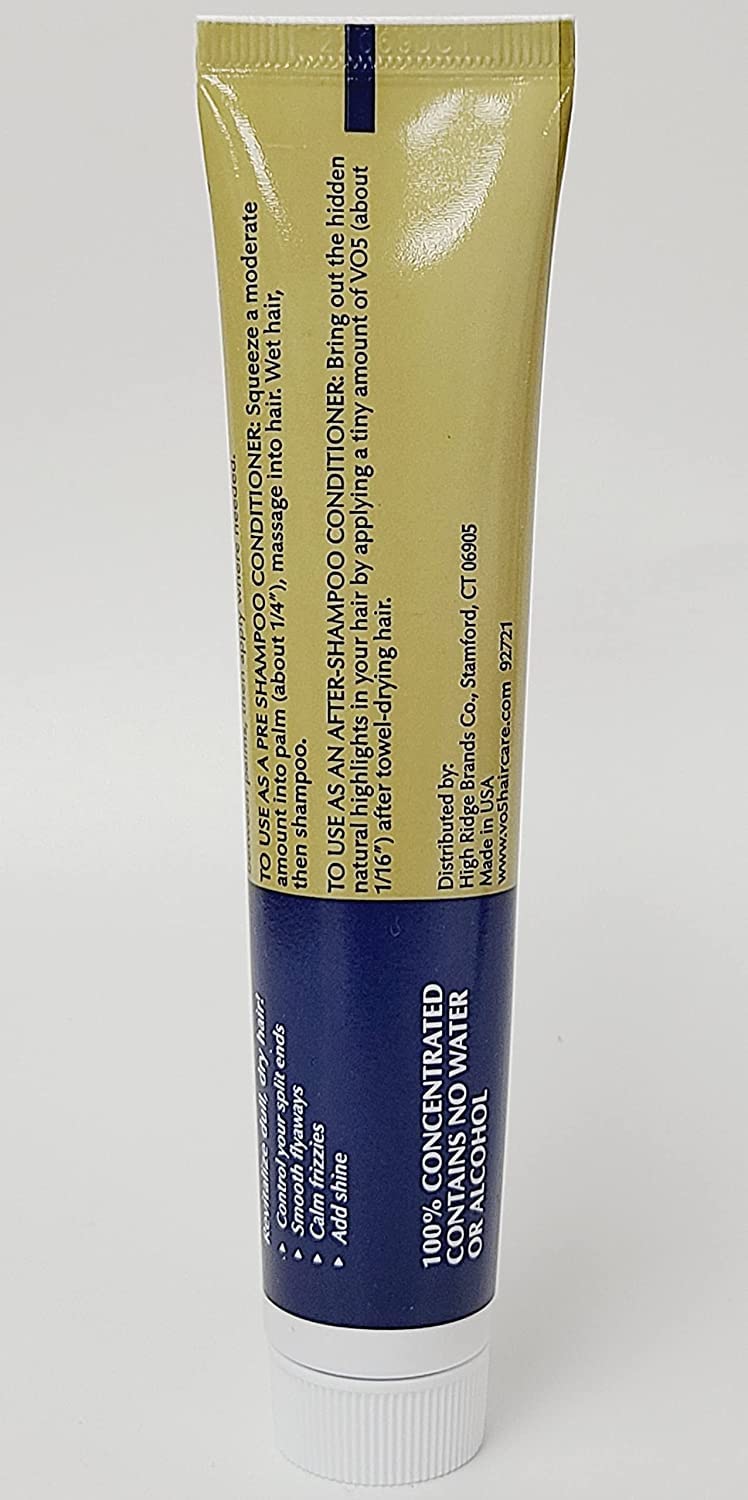 Alberto VO5 Conditioning Hairdressing - Hair Conditioner for Normal to Dry Hair | Smooths Frizz & Enhances Color - 1.5 oz, Pack of 4