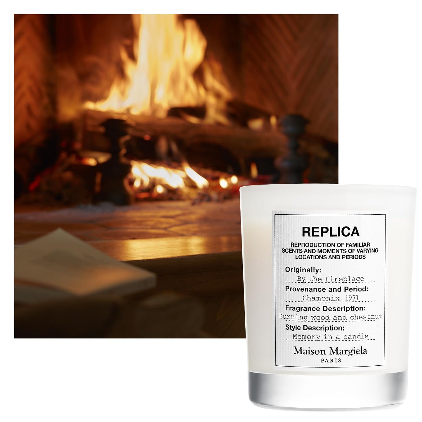 Maison Margiela Replica By The Fireplace Warm Candle - 5.8 Oz