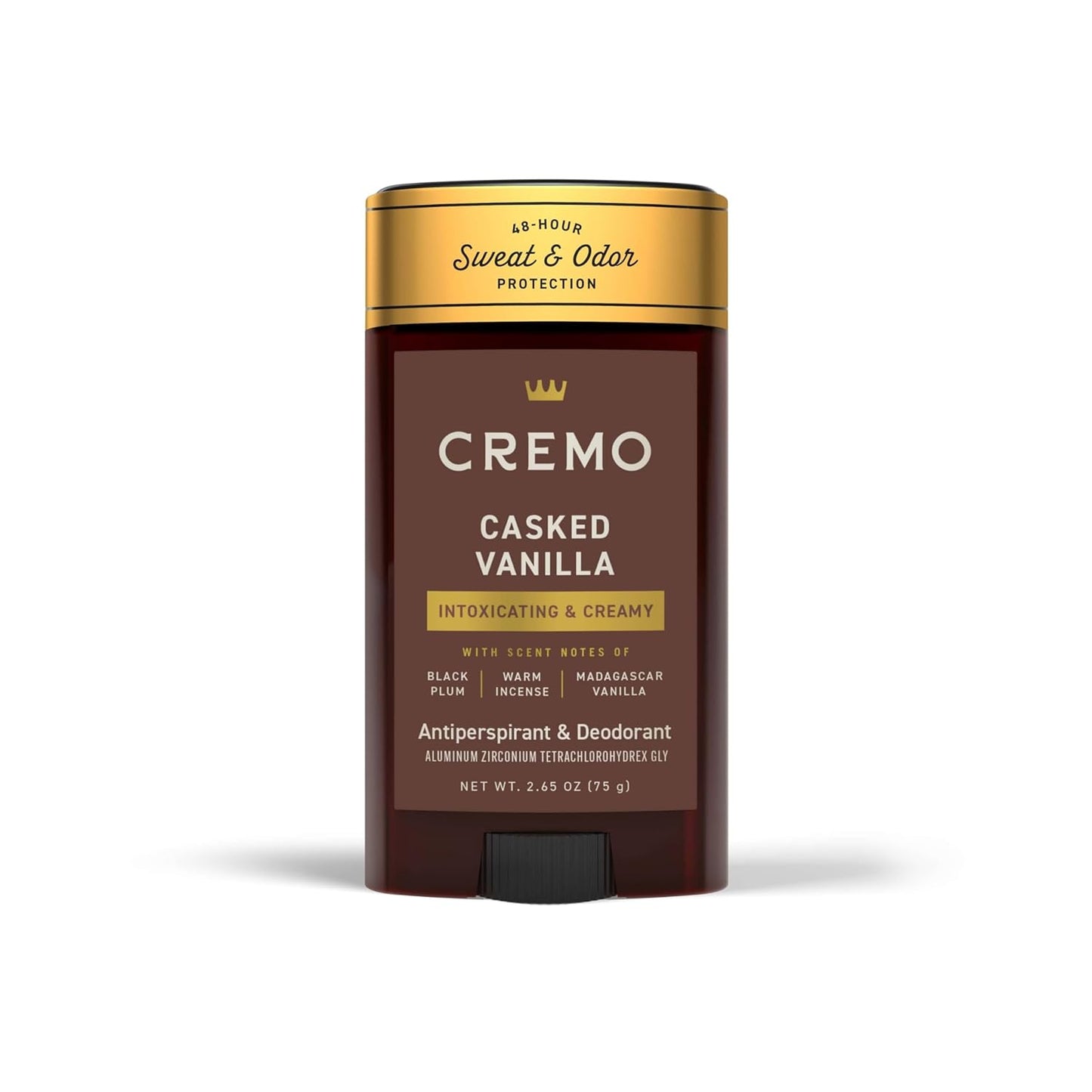 Cremo Deodorant for Men - 48-Hour Sweat & Odor Protection | Long-Lasting Freshness