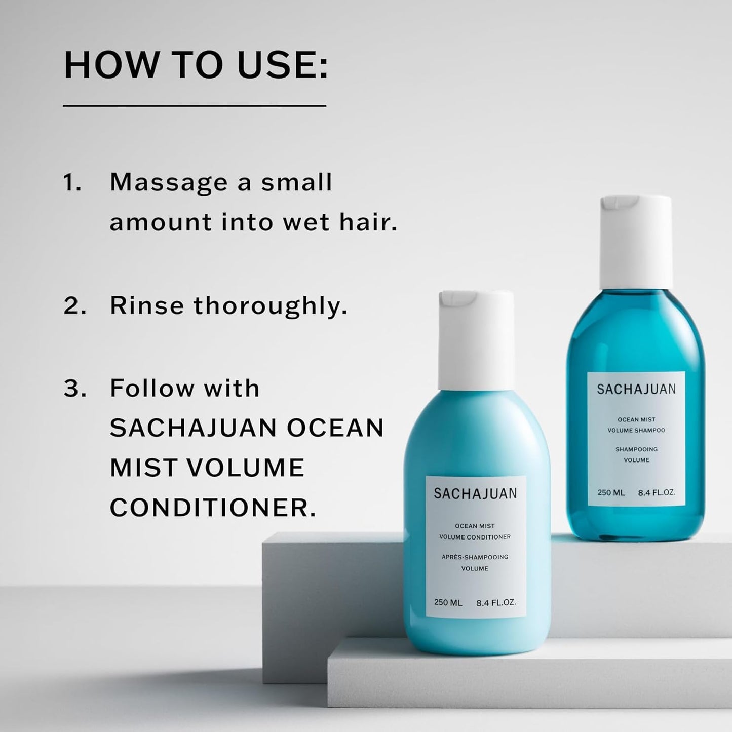 Ocean Mist Volume Shampoo - Volumizing Shampoo for Fine & Thin Hair - Adds Body & Texture | Paraben-Free | 8.4 oz