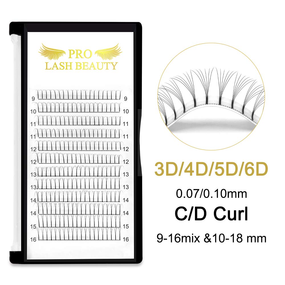 Volume Lash Extensions C-0.07-11 Flowering Eyelsio Lashes Rapid Blooming Lashes C D curl Mega Volume Lash Extensions Rapid(C-0.07,11mm)