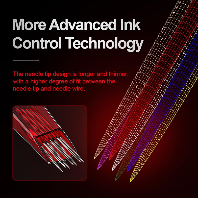Tattoo Cartridge Needles - 20 Pcs Round Liner & Shader Mix | Disposable Bugpin for Rotary Tattoo Machine