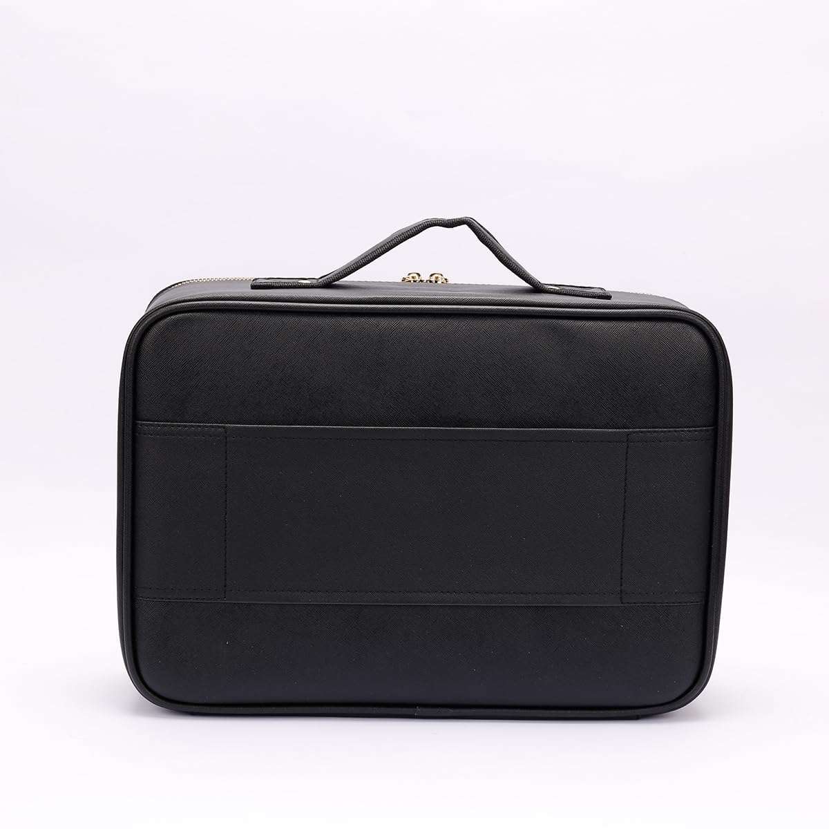 ROWNYEON Large Makeup Train Case Travel Clear EVA Makeup Bag Organizer Visible Waterproof TPU 16.1" Cosmetic Bag for Women