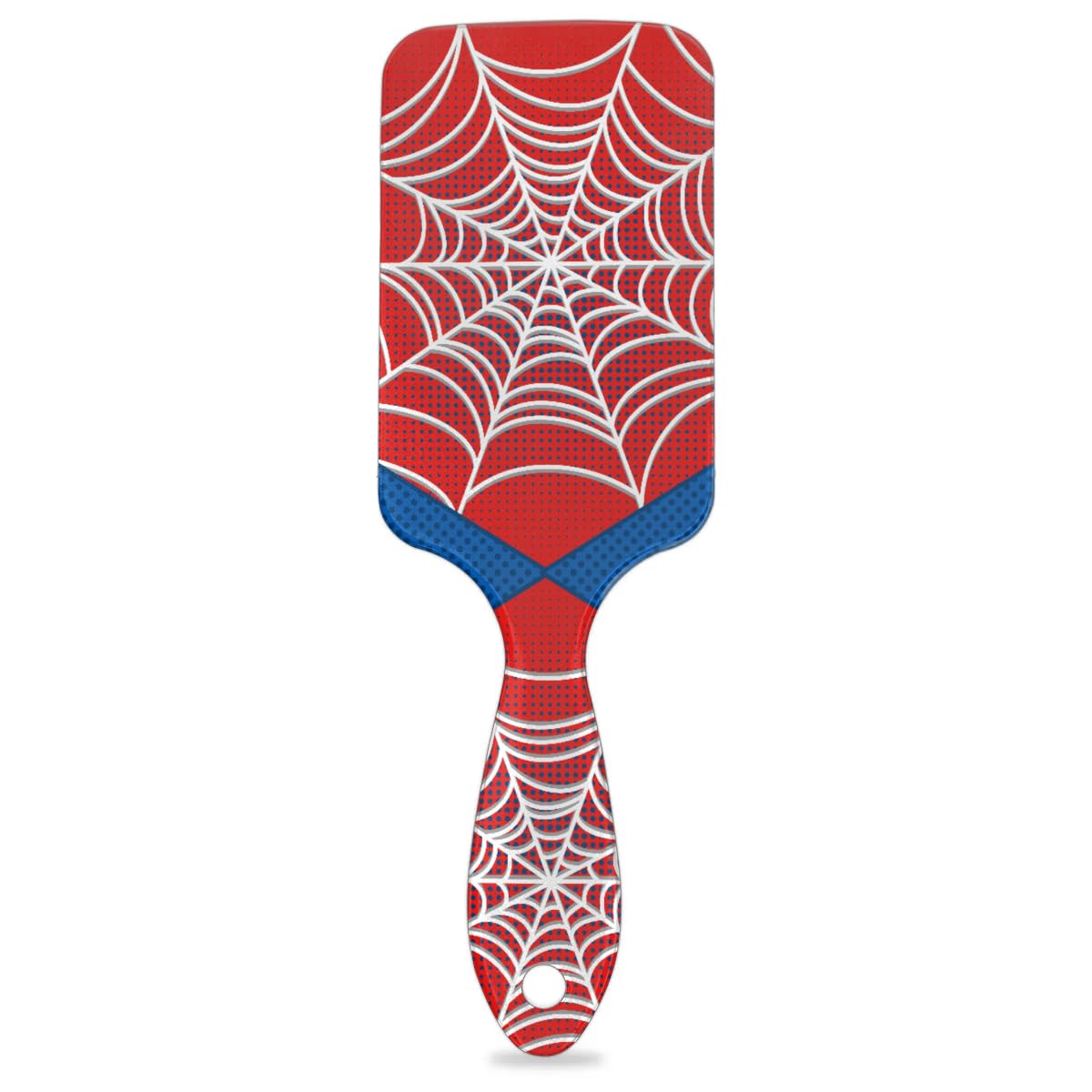 Kids Detangler Hair Brush - Spider Web Design for Boys & Girls | Smooths Wet & Dry Thin, Long, Curly Hair