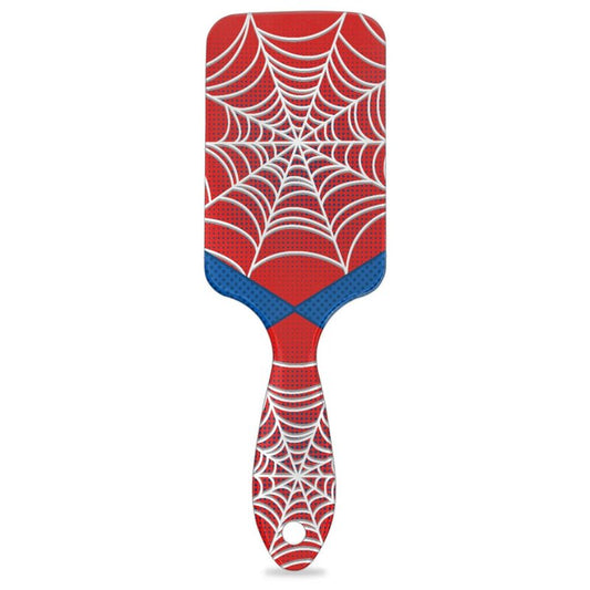 Kids Detangler Hair Brush - Spider Web Design for Boys & Girls | Smooths Wet & Dry Thin, Long, Curly Hair