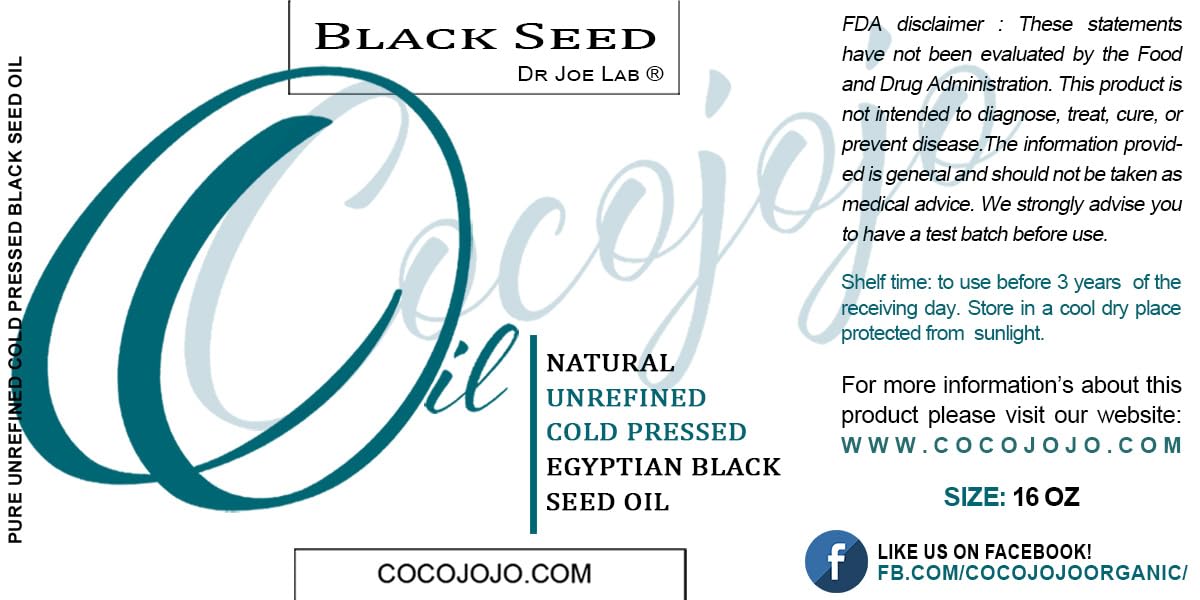 Black Cumin Oil 16 Ounce - Black Seed Oil