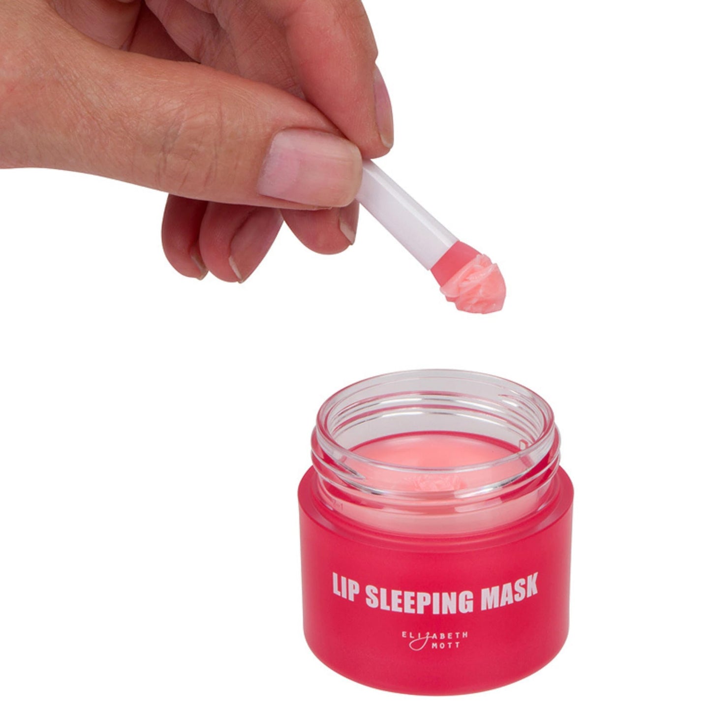 Elizabeth Mott Lip Sleeping Mask – Overnight Treatment with Peptides to Repair, Hydrate & Restore Dry, Chapped, Cracked, Peeling Lips – Moisturizing Collagen Balm to Soften, Smooth, Plump 0.71 oz