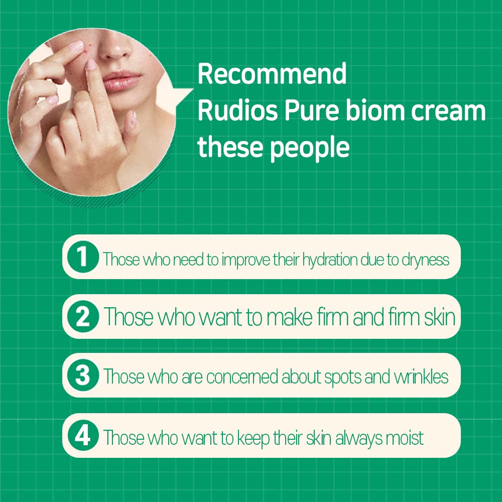 RUDIOS Pure Biom Facial Moisture Cream (50ml 1.69 fl oz)