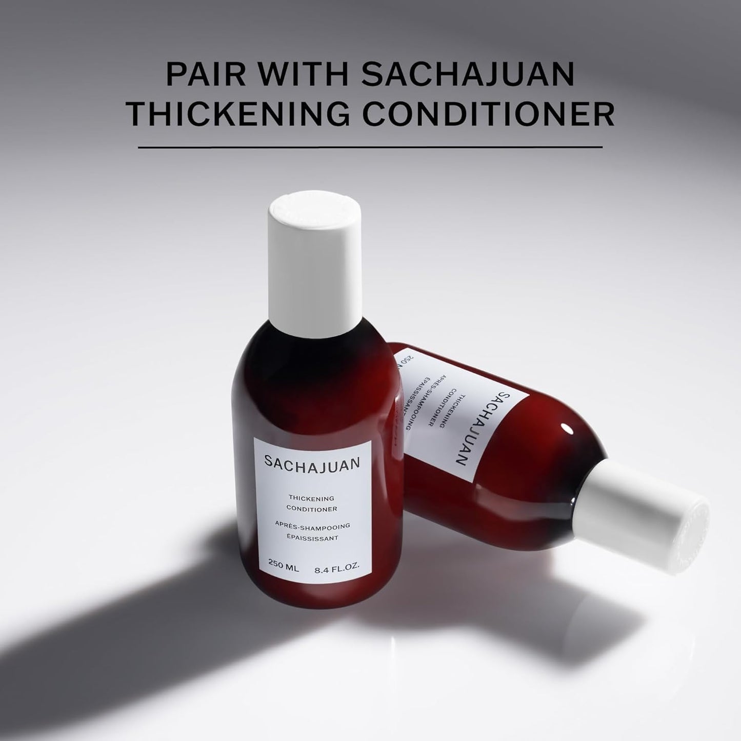 SACHAJUAN Thickening Shampoo | Volumizing Shampoo for Fine & Thin Hair | Adds Fullness, Thickness & Elasticity | With Heat & UV Protection | Thickening Technology | Paraben-Free | 8.4 oz