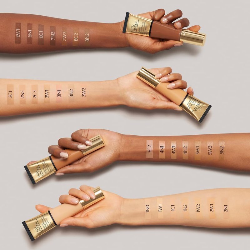 Estée Lauder Futurist Hydra Rescue Moisturizing Foundation Makeup SPF 45 for a 12-Hour Glow, 1.2 Fl Oz, 1W1 Bone