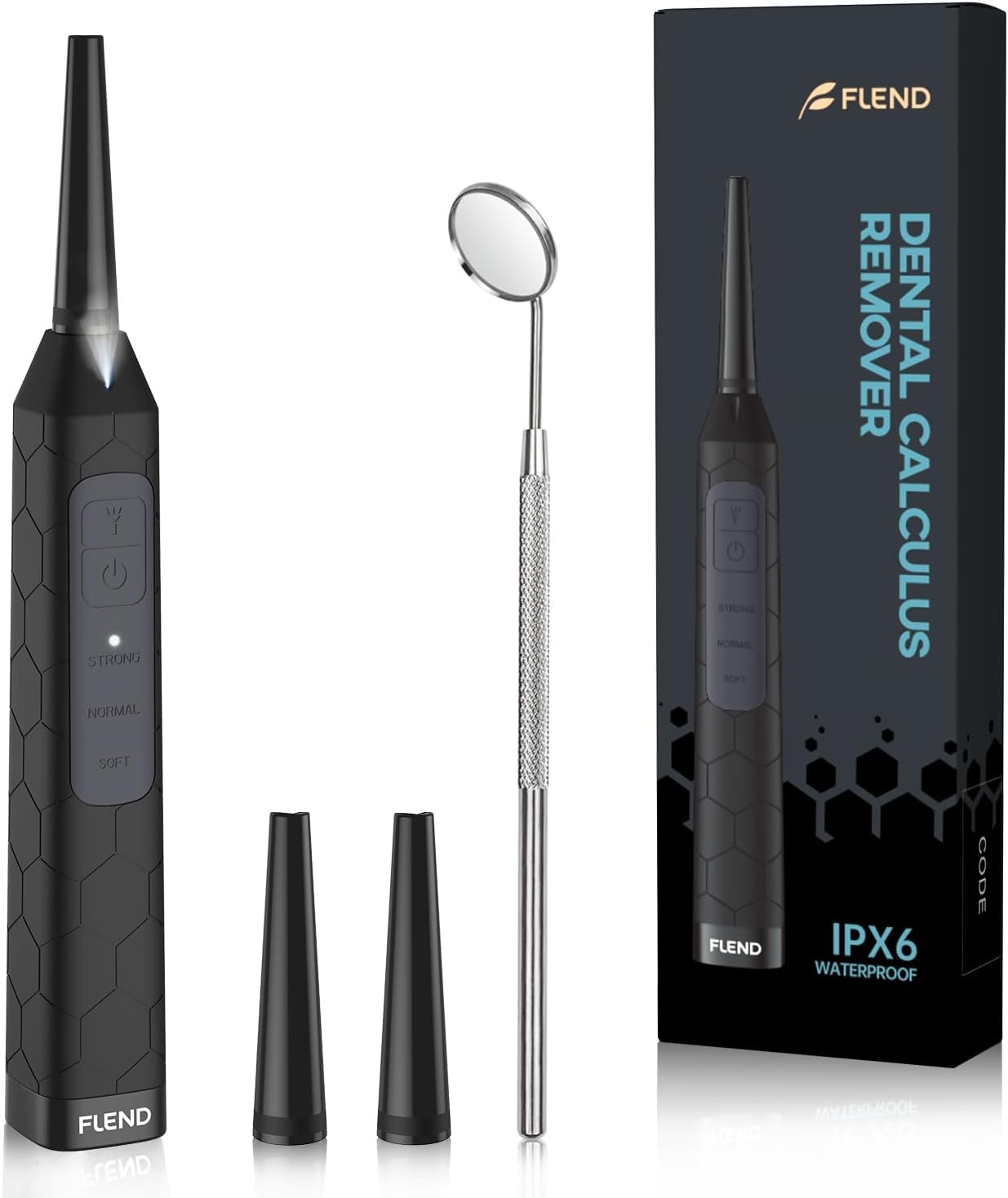 Electronic Tonsil Stone Remover Vacuum, 5X Magnifying Mirror, 3 Modes, LED Light Mouthwash, Bad Breath Water Flosser