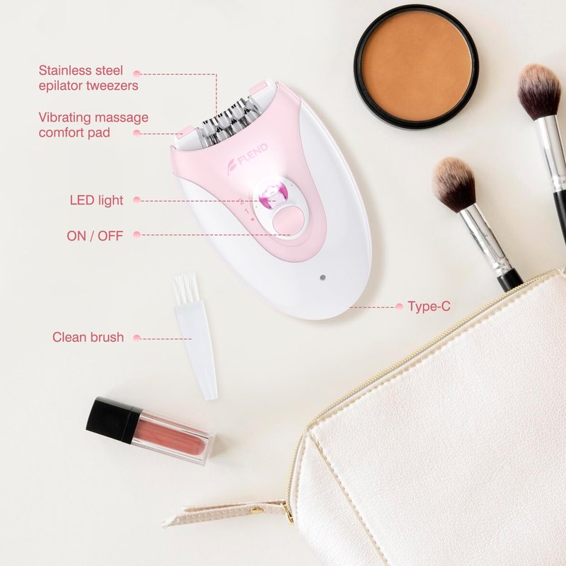 Epilator,Epilator for Women,Facial Hair Removal for Women Rechargeable,2 Speeds Hair Removal Device with 36 Tweezers,Hair Removal Device Legs/Face/Bikini/Arms,Epilator for face Smooth Skin