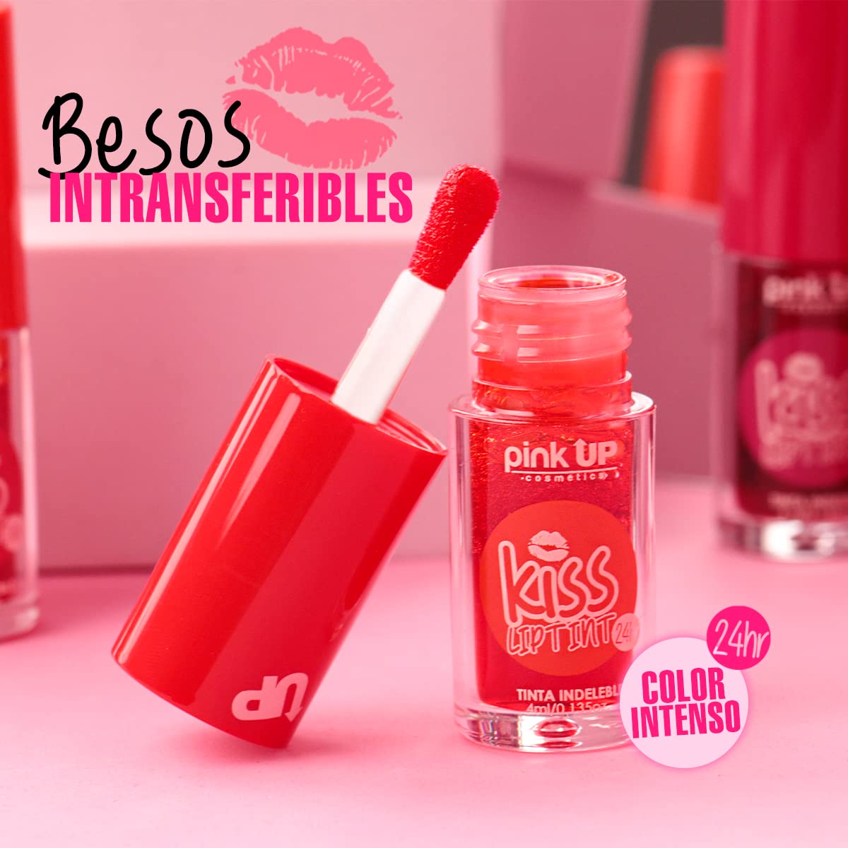 Pink Up Kiss Lip Tint | Lip Tint Stain | Lip | Long-lasting lip tint | Non-transferable | Intense colours | Natural effect | Lips | Eyes and Cheeks | Non-drying | Color KPop