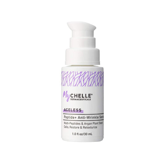 MyCHELLE Dermaceuticals Peptide+ Anti-Wrinkle Serum - Anti-Aging Serum with Peptides & Argan Plant Stem Cells to Help Restore Skin & Help Reduce the Appearance of Fine Lines and Wrinkles