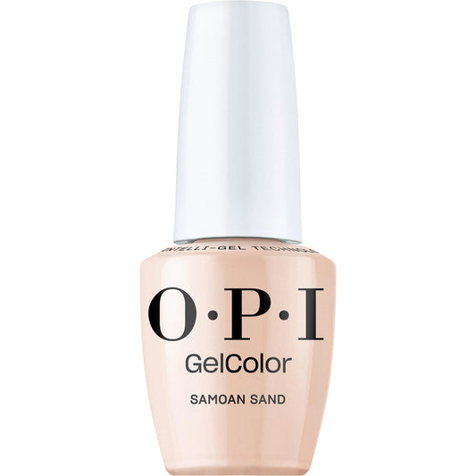 OPI GelColor Samoan Sand | Sheer Soft Warm Beige Pink Crème LED Cure Gel Nail Polish | Salon-Quality Shine, Long-Lasting Wear | Vegan & HEMA Free | 0.5 Fl Oz