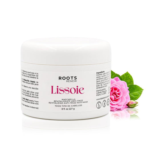 Lissoie Revitalizing Anti-Frizz Hair Mask 8 fl oz | Deep Conditioner for Dry Damaged Color-Treated Hair | Collagen, Keratin & Coconut Oil | UV Shield | Sulfate-Free, Paraben-Free, Cruelty-Free
