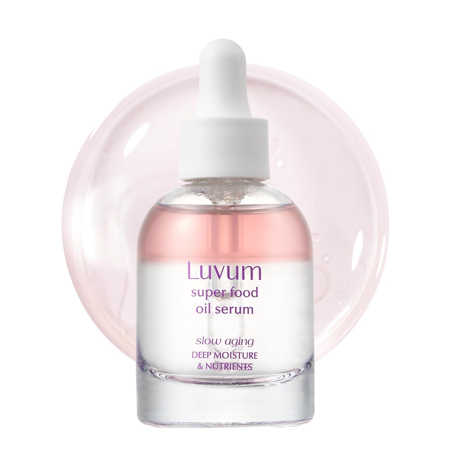 LUVUM Slow Aging Super Food Oil Serum, Peptide Essence, 30% Moisture Oil, 1.01 fl. oz