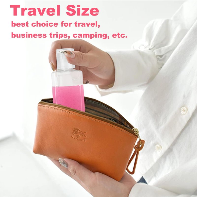 QTLCOHD 120 Pack 2 Oz Travel Bottles with Flip Caps, Plastic Empty Hand Sanitizer Bottles for Lotion, Portable Refillable Mini Hand Sanitizer Bottle Bulk Reusable Container for Shampoo Body Soap Toner