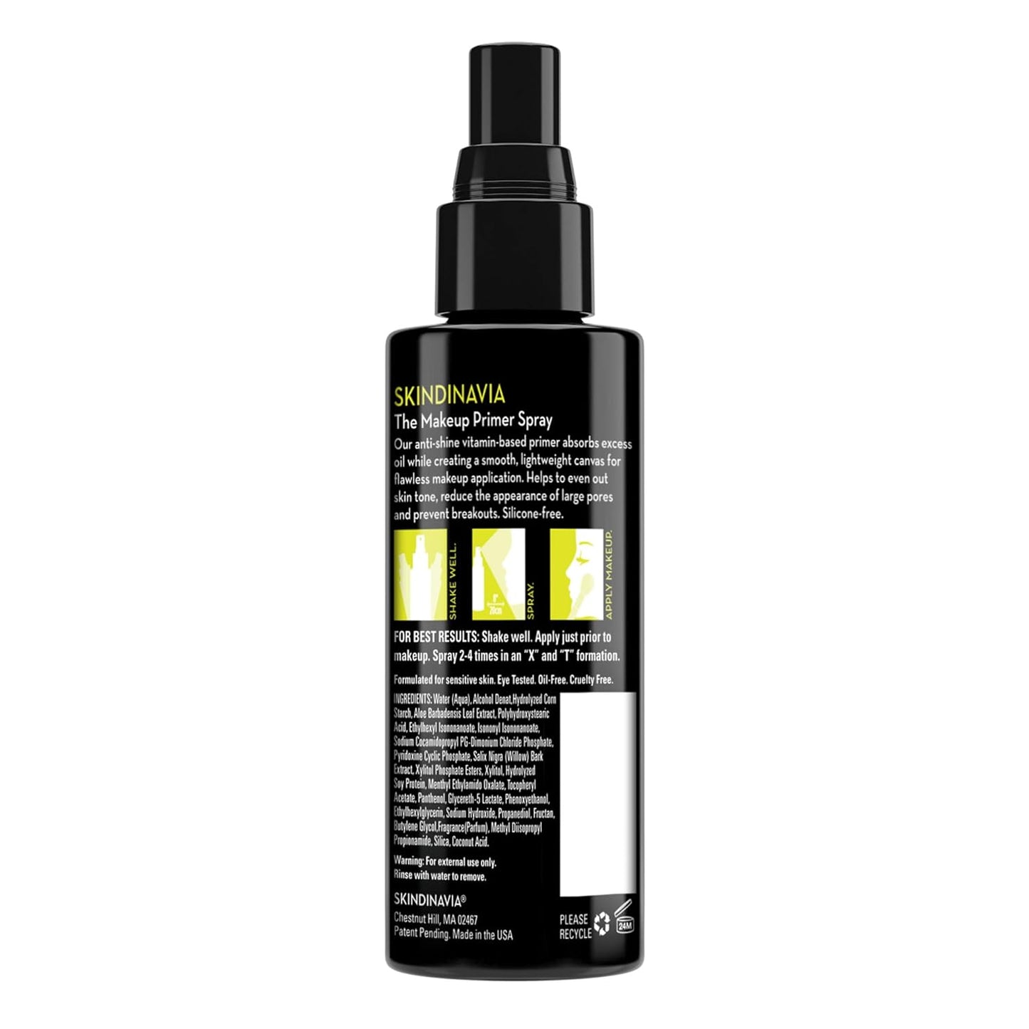 Skindinavia Makeup Primer Spray - Oil Control & Shine Minimizer for Oily Skin | 4 Oz Mattifying Base
