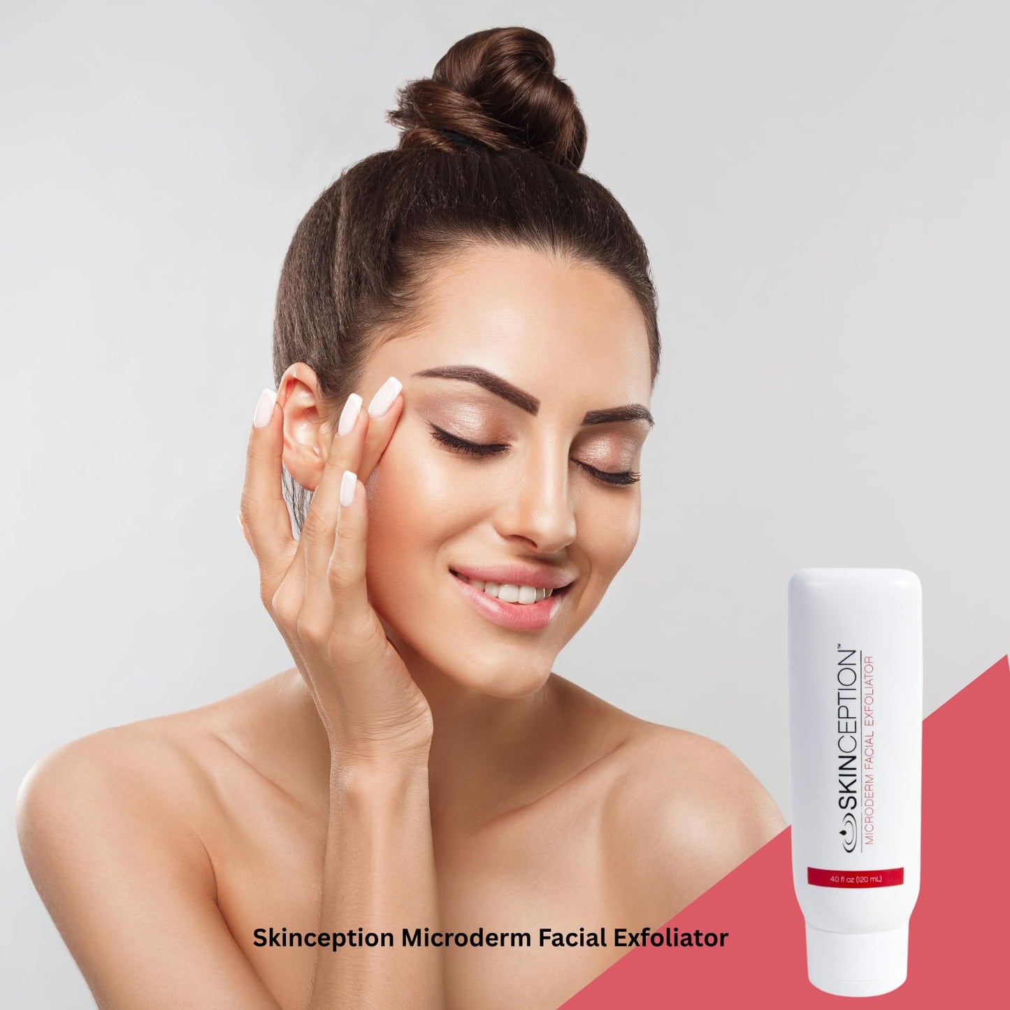 Skinception Microderm Facial Exfoliator – Fruit Enzyme Face Exfoliating Treatment – Gentle Microdermabrasion for Dead Skin Removal, Pore Cleansing & Brighter-Looking Skin – 4 Fl Oz
