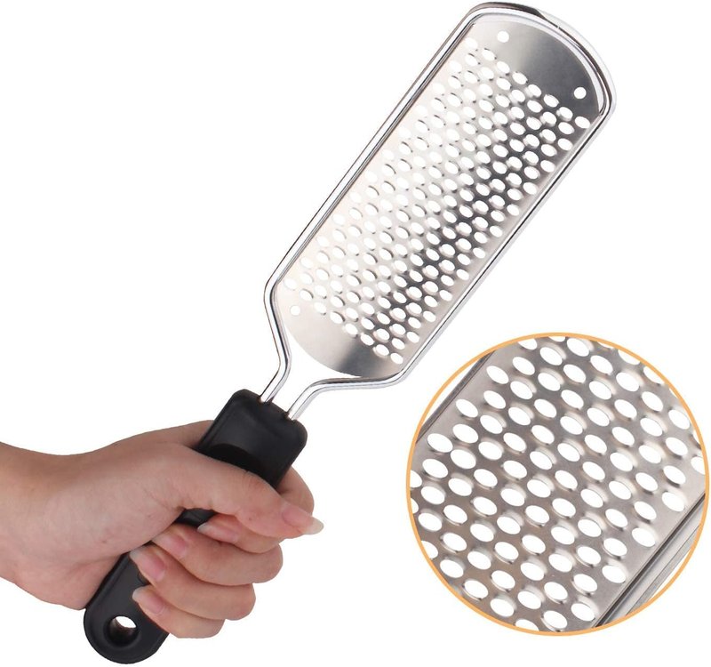 Colossal Professional Foot File - Stainless Steel Callus Remover for Smooth Heels | 2-Pack Pedicure Tool
