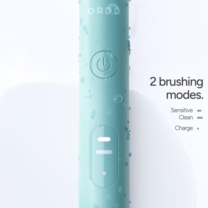 ORDO Lite Sonic Toothbrush, Electric Toothbrushes with 35,000 Pulses Per Min, Dual Modes, Over 5 Weeks Battery, Smart Timer, Waterproof, USB C, Sage