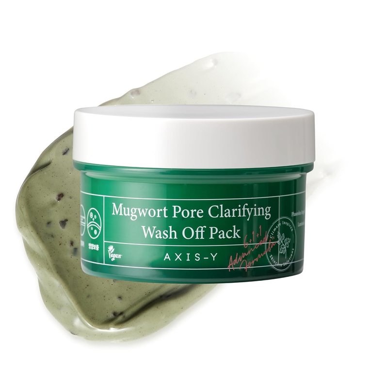 Mugwort Pore Clarifying Wash Off Pack - Vegan Face Exfoliator for Clogged Pores & Blackheads | 3.38 fl. oz.