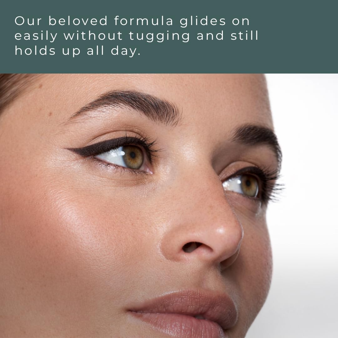 Honeybee Gardens Effortless Eyeliner Pencil, Belgian Chocolate Brown, Smooth Long-Wearing, Rich Pigment, Vegan & Gluten-Free