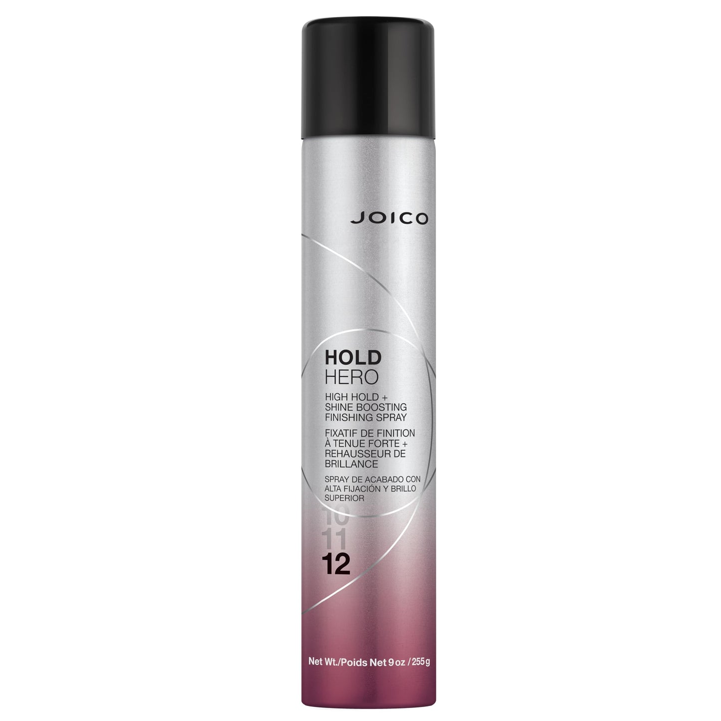 Joico Hold Hero High Hold + Shine Boosting Finishing Spray | For All Hair Types| Protect Against Heat & Humidity | Wind Resistant Up to 25 MPH | Boost Shine | 7-Day Hold | 9 Oz