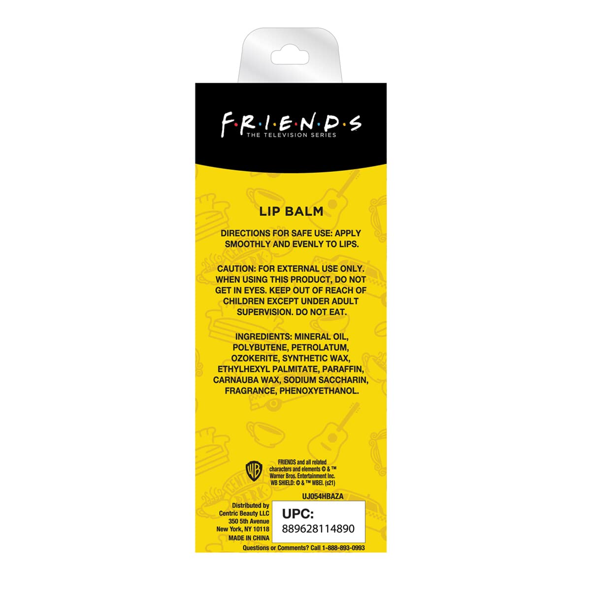 Centric Beauty Friends 3-Pack Coffee Flavored Molded Lip Balm Multicolor One Size