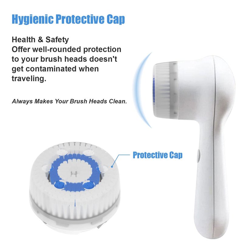 Clarisonic Brush Head Replacements - 4 Pack for Deep Pore & Sensitive Skin | Compatible with Mia 1, Mia 2, Mia Fit, Alpha Fit, Smart Profile Uplift