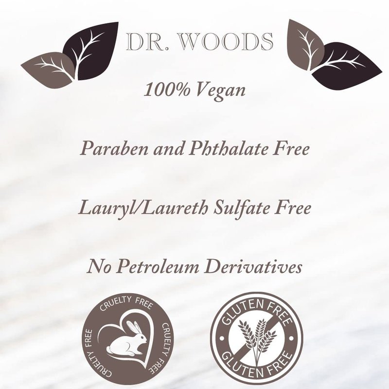 Dr. Woods Peppermint Liquid Castile Soap with Pump - Castile Soap with Pure Peppermint Oil, Body Wash for Men and Women, Contains Olive Oil, Natural Cleaner for Face, Hands, and Body - 32 Fl Oz