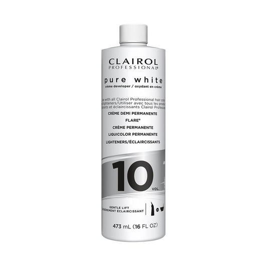 Clairol Professional Pure White 10 Volume Hair Developers for Lightening & Gray Coverage