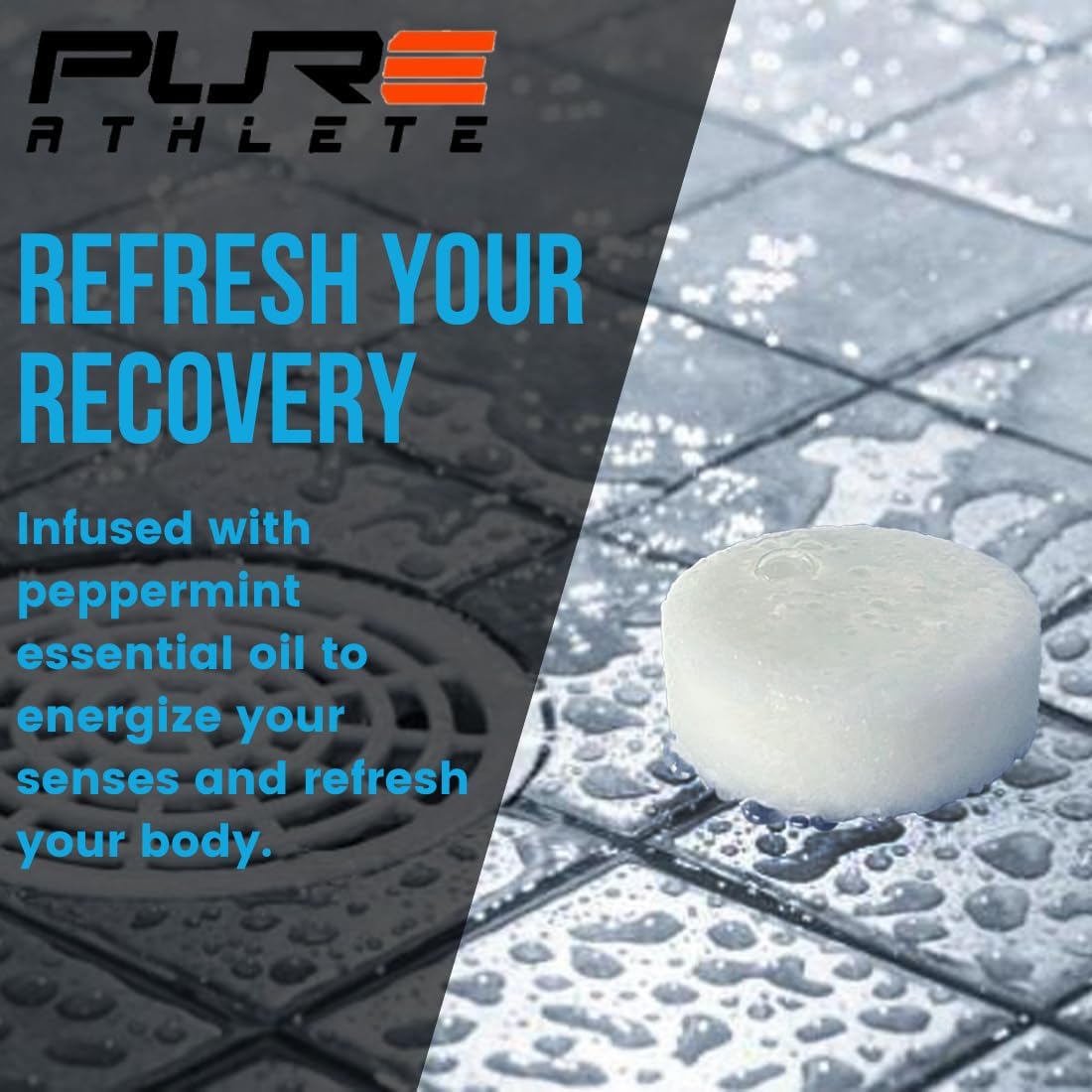 Refreshing Sport Shower Steamers - Peppermint & Eucalyptus Essential Oils | Muscle Recovery & Relaxation, Made in USA