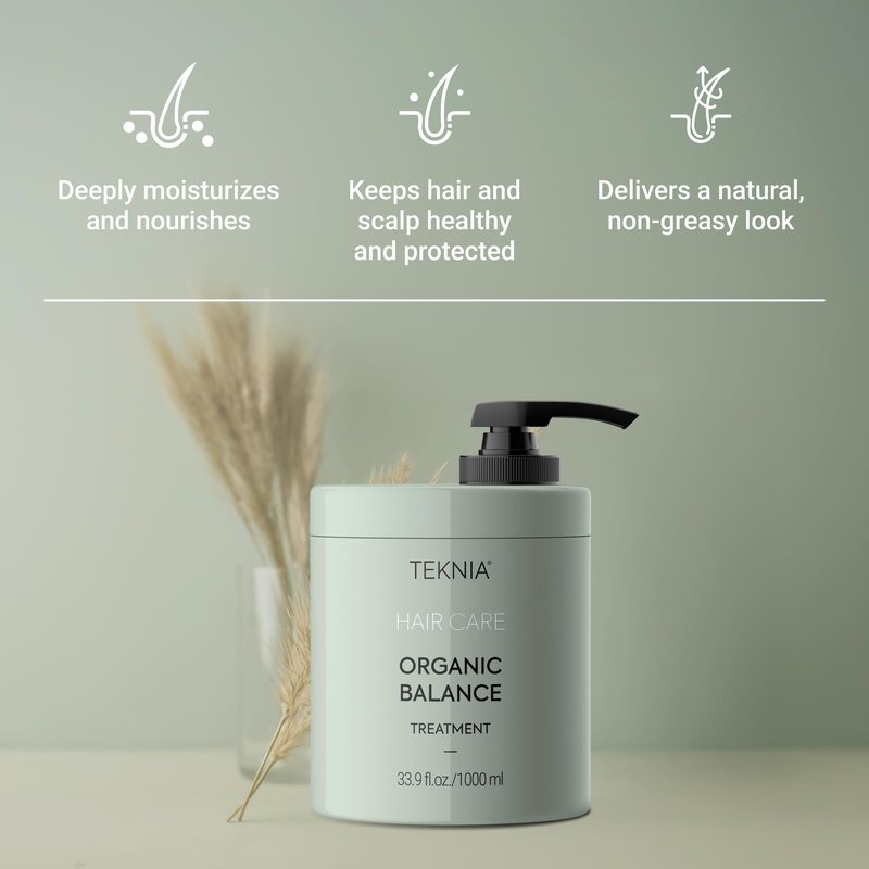 LAKMÉ Teknia Organic Balance Treatment, Hydrating Hair Mask, Deep Moisture Hair Treatment, 8.5 Fl Oz