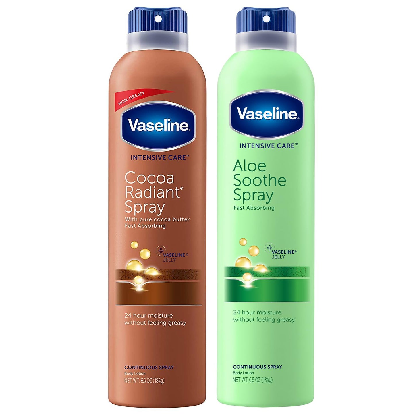 Cocoa Radiant+ Aloe Soothe Spray | Non-Greasy Moisturizer for Dry Skin - 2-Pack, 6.5 Oz Each
