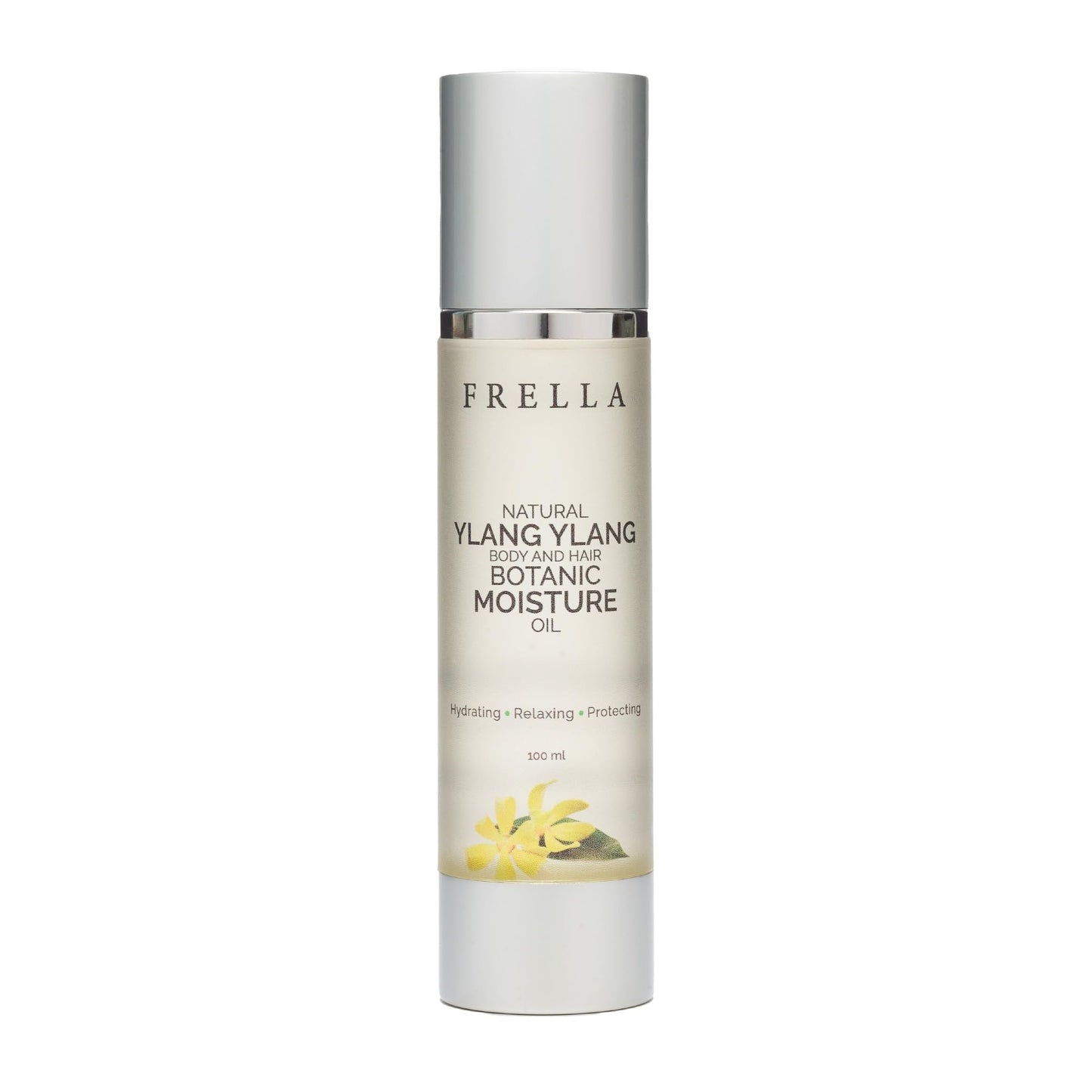 Frella Ylang Ylang Oil, For Body, Face and Hair, Travel Pack Botanic Moisturizing Oil, plant-based ingredient, For Female and Male, Size 3.4 fl oz