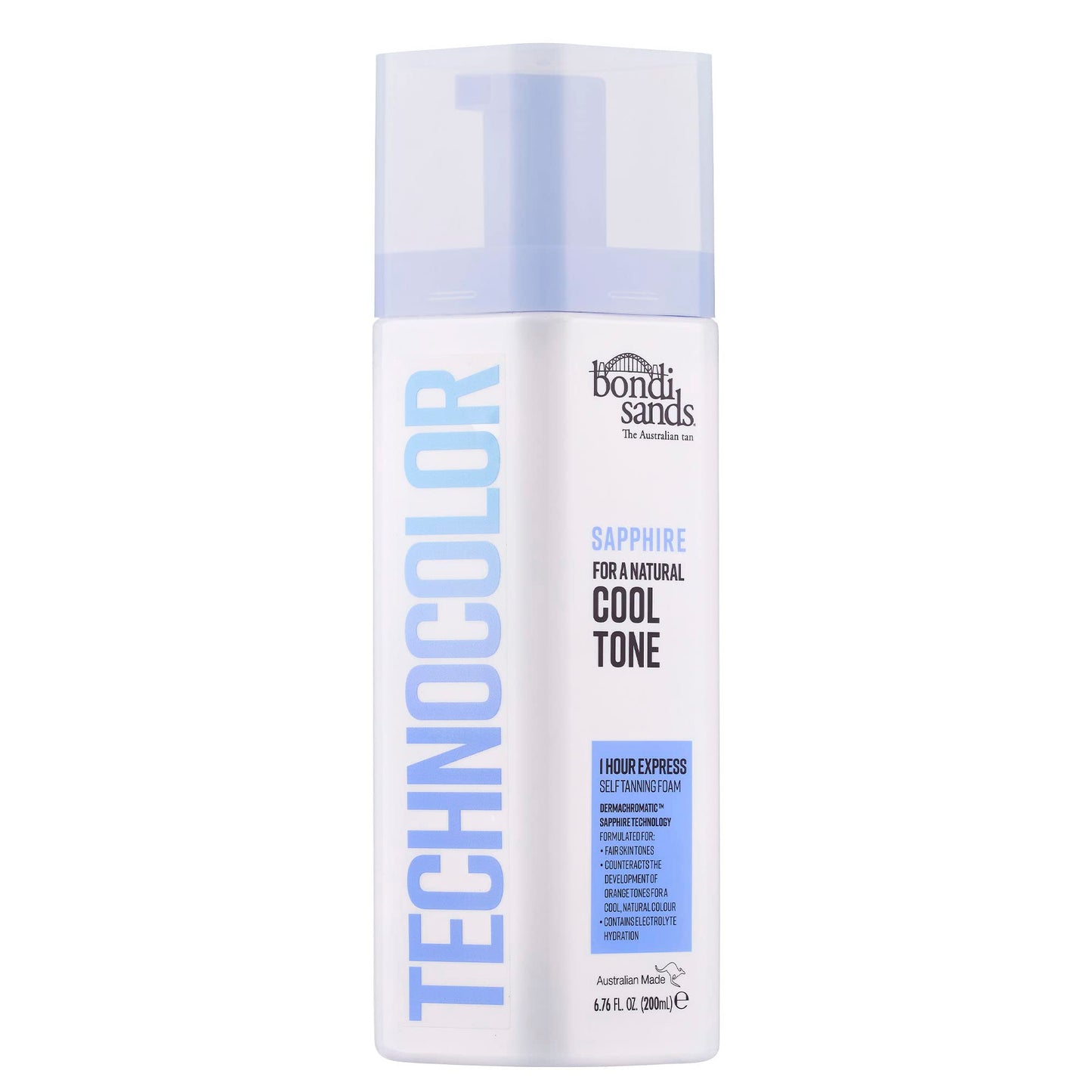 Bondi Sands Technocolor Sapphire Value Kit | Includes Lightweight Sunless Foam + Reusable Mitt for a Flawless Finish ($34 Value)