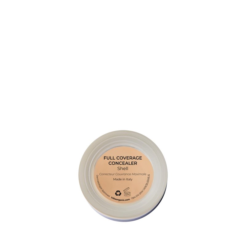 INIKA Organic Full Coverage Concealer | Erase Dark Circles, Cover up Blemishes, Creamy formula, Vegan Ingredients, All Day Wear that Hydrates and Nourishes. (Shell)