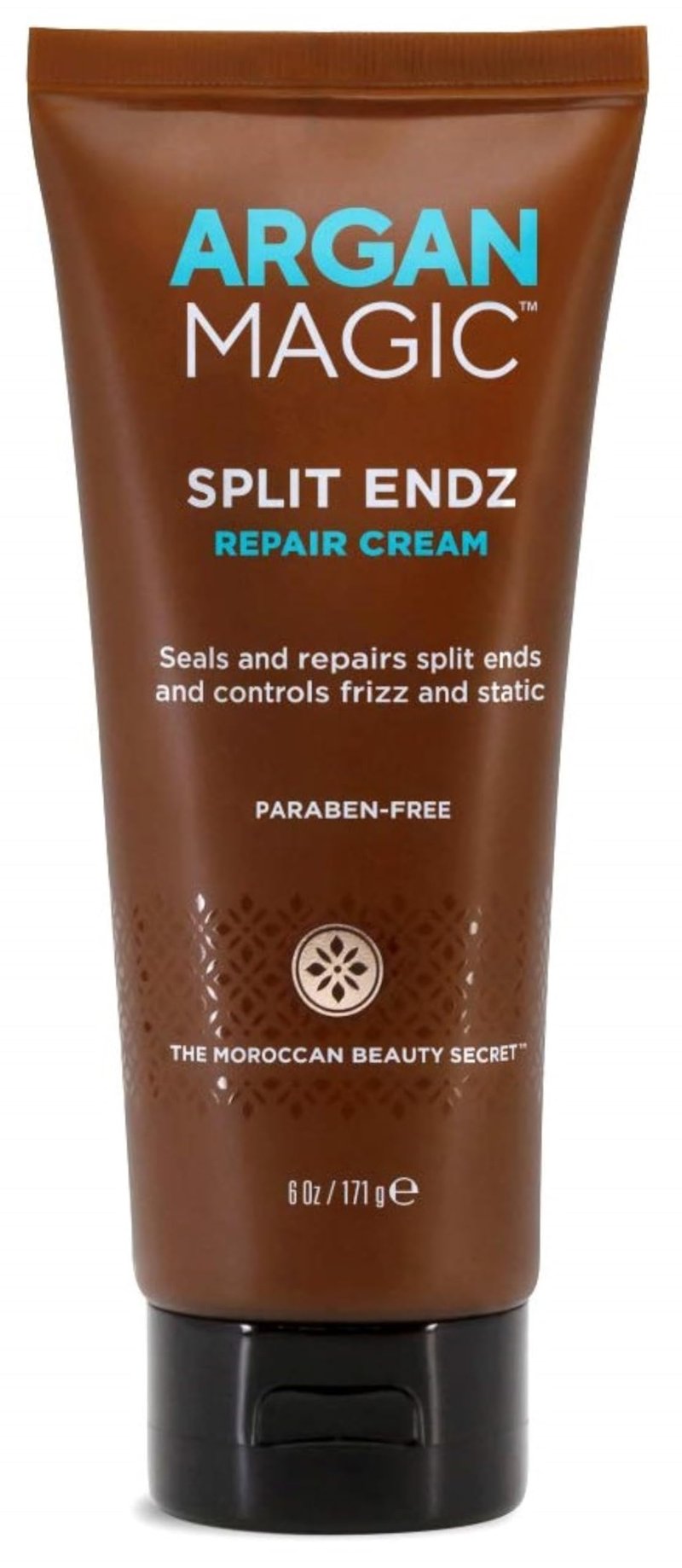 Argan Magic Split Endz Cream - Instantly Binds Frayed and Separated Ends While Preventing Future Breakage | Controls Frizz | Paraben Free, (6 oz)