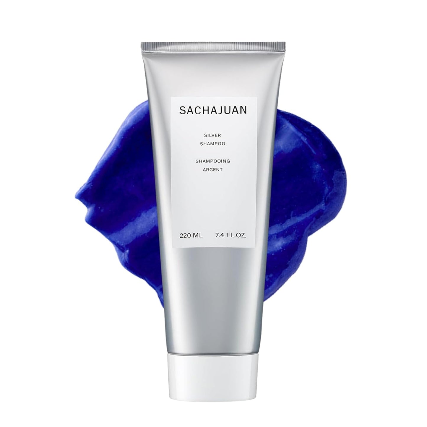 SACHAJUAN Silver Shampoo - Purple Shampoo for Blonde & Gray Hair | Neutralizes Yellow Tones & Adds Shine | 7.4 fl oz