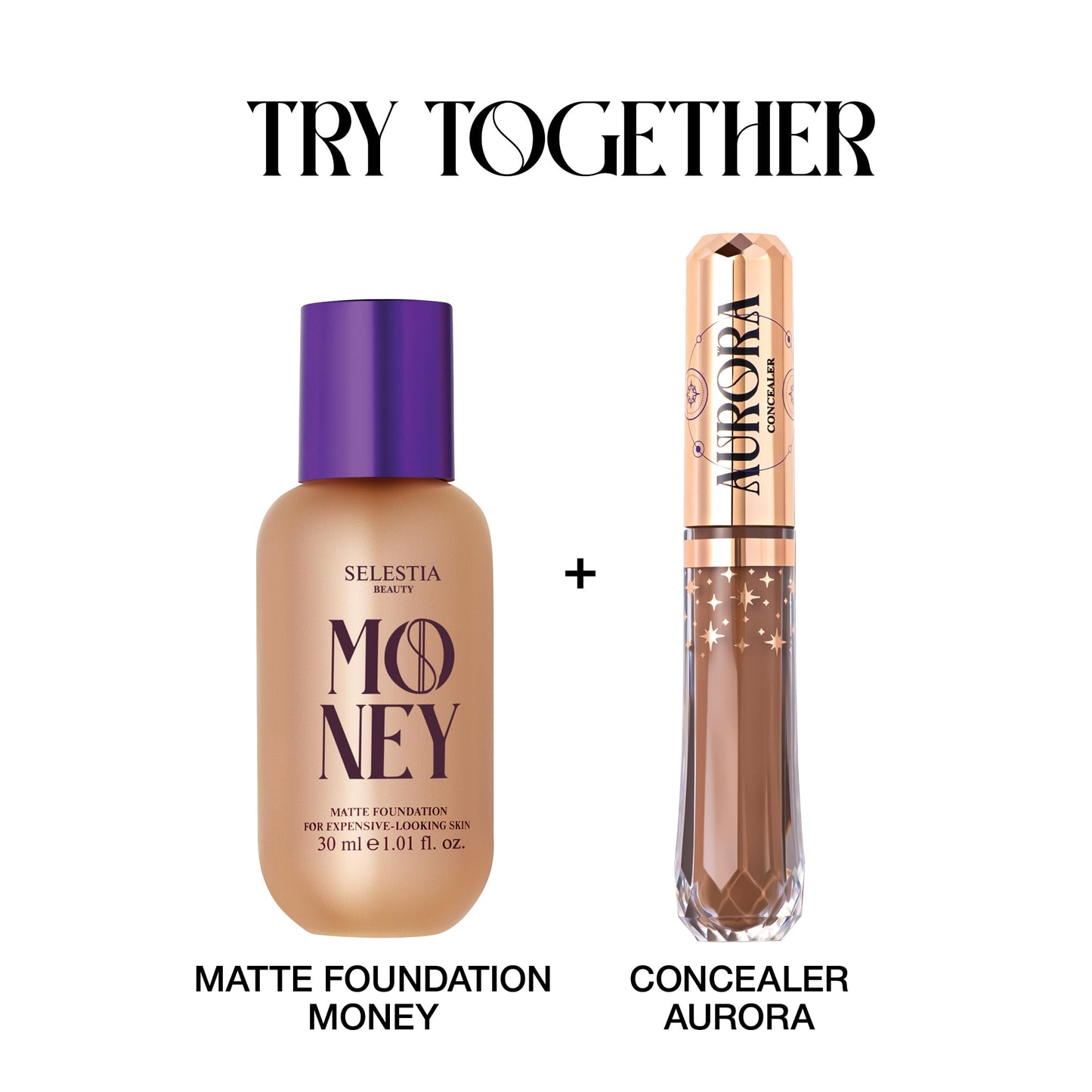 SELESTIA BEAUTY Money Liquid Matte Foundation – Long-Lasting, Natural Looking & Buildable Coverage – For Combination, Dry, Oily Skin – Lightweight & Moisturizing (Caramel)