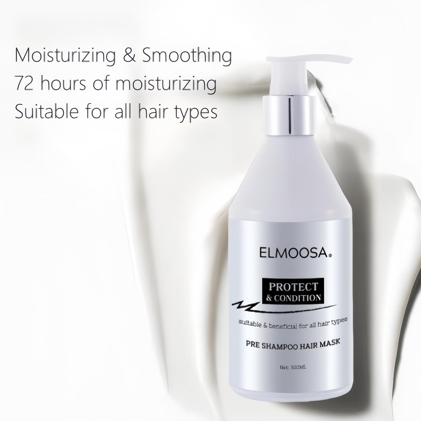 ELMOOSA Caviar Pre-Shampoo Treatment Hair Mask - Repair Bleached Hair, Cold-Pressed Extract, For Permed/Damaged Hair/Caviar Hair Treatment/Heat Protect Hair Mask