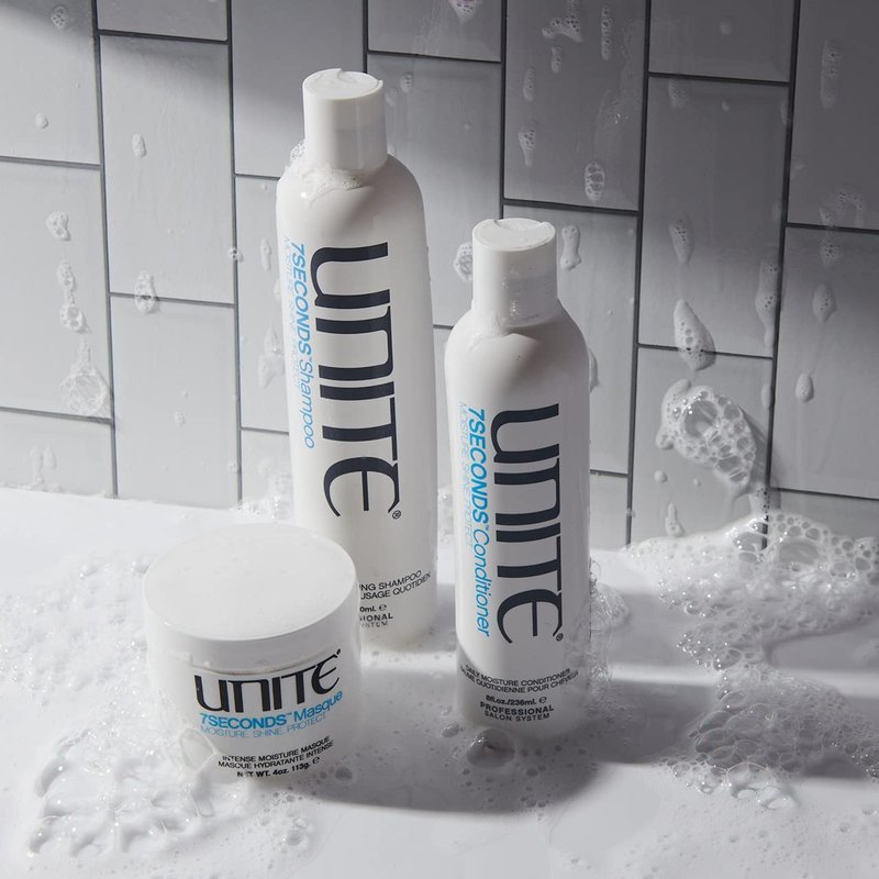 UNITE Hair – 7SECONDS Conditioner – Lightweight Conditioning Formula to Smooth, Soften & Enhance Shine – Helps Maintain Healthy-Looking Hair with UV & Heat Protection – 8 Fl Oz